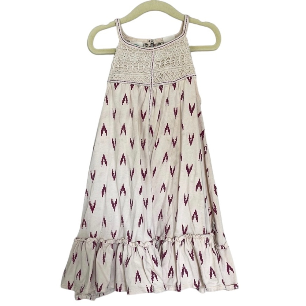 🌺SALE🌺 Roxy Girl Kid’s 4T Halter Dress white w Purple Print